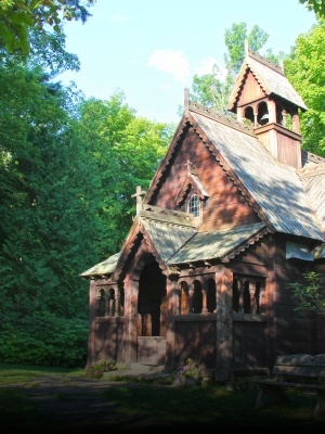 Church in the woods in Door County