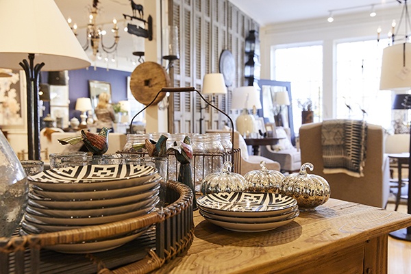 Interior of a home goods and furniture store