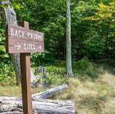Backpacking Sites signpost