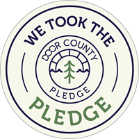 A badge that says we took the pledge.