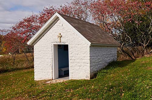 Small white chapel