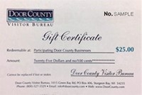 Door County gift certificate.
