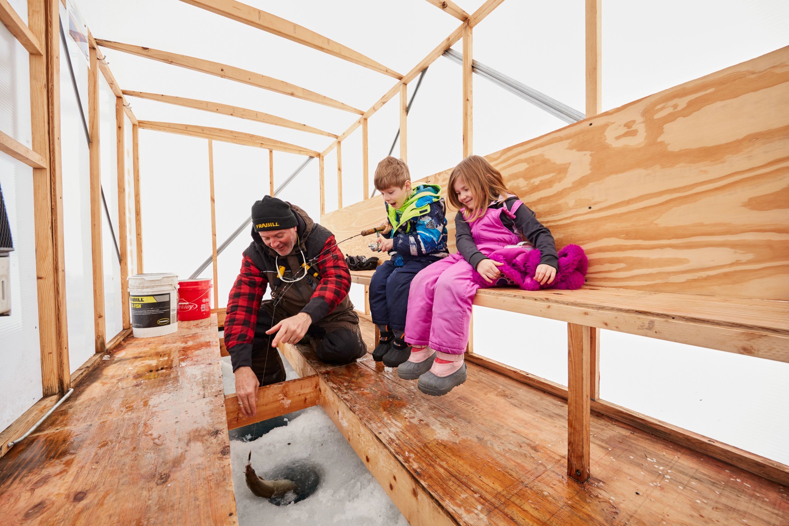 Winter Activities by Snow Type in Door County Ice Fishing