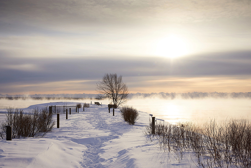 Winter Light: Why Door County Winter Sunsets are So Spectacular Sunrise at Anclam Park