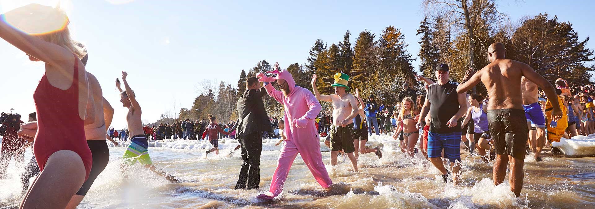 Taking the Door County Polar Bear Plunge