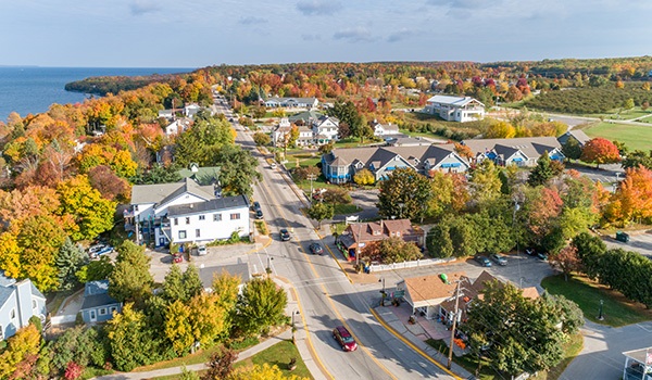 Fall Color Aerial Tour Egg Harbor