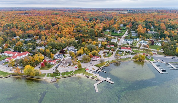 Fall Color Aerial Tour Ephraim