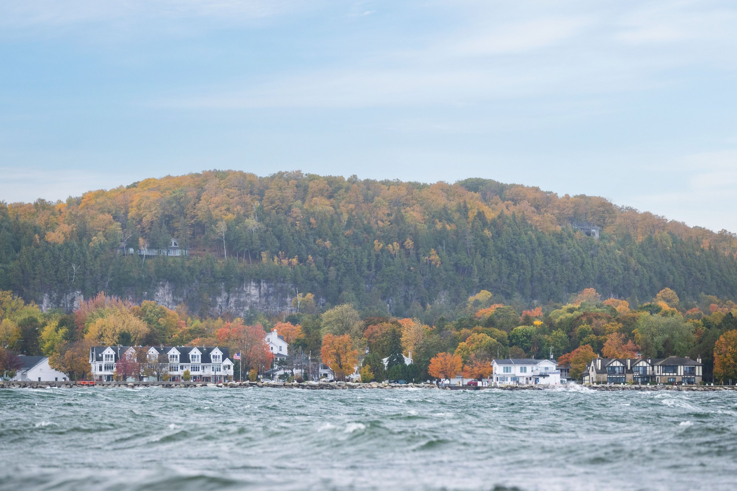 Discover Door County Fall Colors A beautiful fall day in Fish Creek.