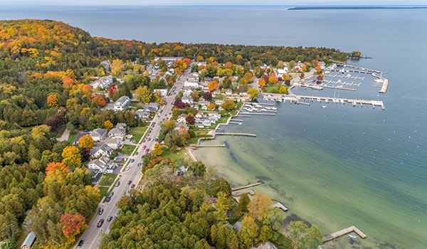 Fall Color Aerial Tour Fish Creek