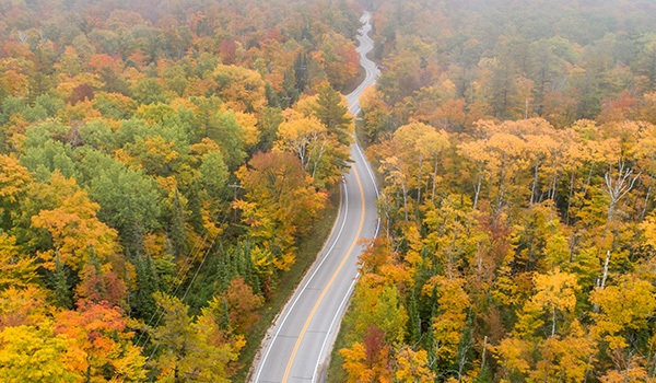 Fall Color Aerial Tour Gills Rock