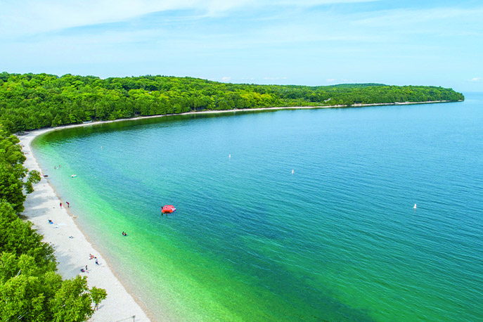 Practicing Sustainability in Door County Island Adventure