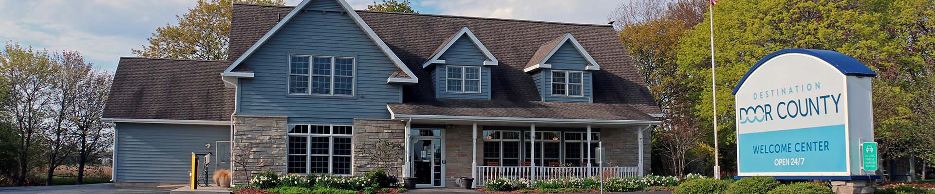 Partnership Exterior shot of the Destination Door County headquarters in Sturgeon Bay, WI.