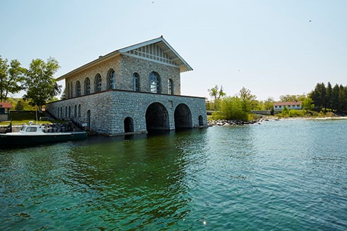 9 Door County Secrets to Find On Your Next Visit The stately Thordarson boathouse on the Rock Island coast.
