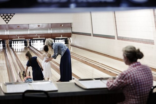 Supper Clubs: A Wisconsin Tradition A family bowls at Sister Bay Bowl.