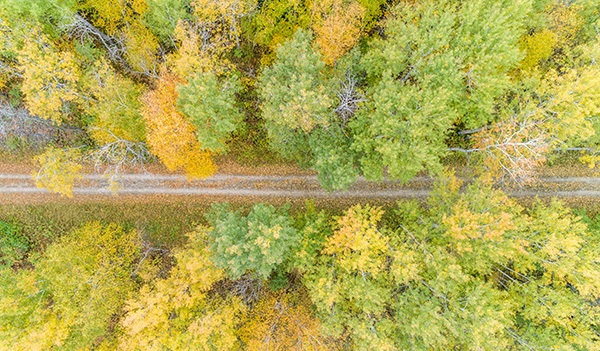 Fall Color Aerial Tour Southern Door