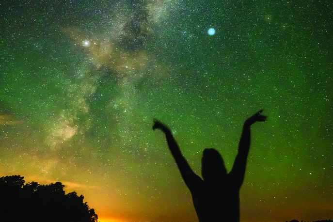 Practicing Sustainability in Door County Stargazing