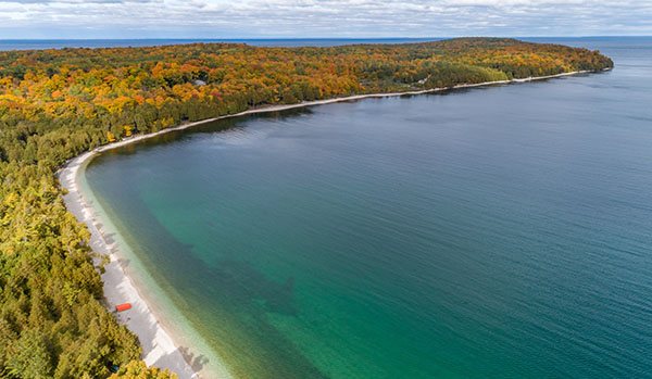 Fall Color Aerial Tour Washington Island