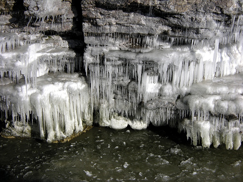 Cave Point in Winter