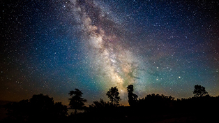 Community Visitor Centers Night sky constellations over Ellison Bay