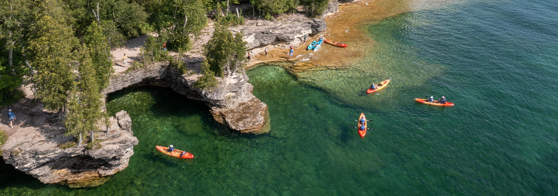 Group enjoying an experience in Door County