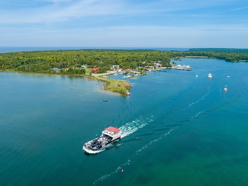 Shipwrecks Washington Island ferry crossing Death's Door