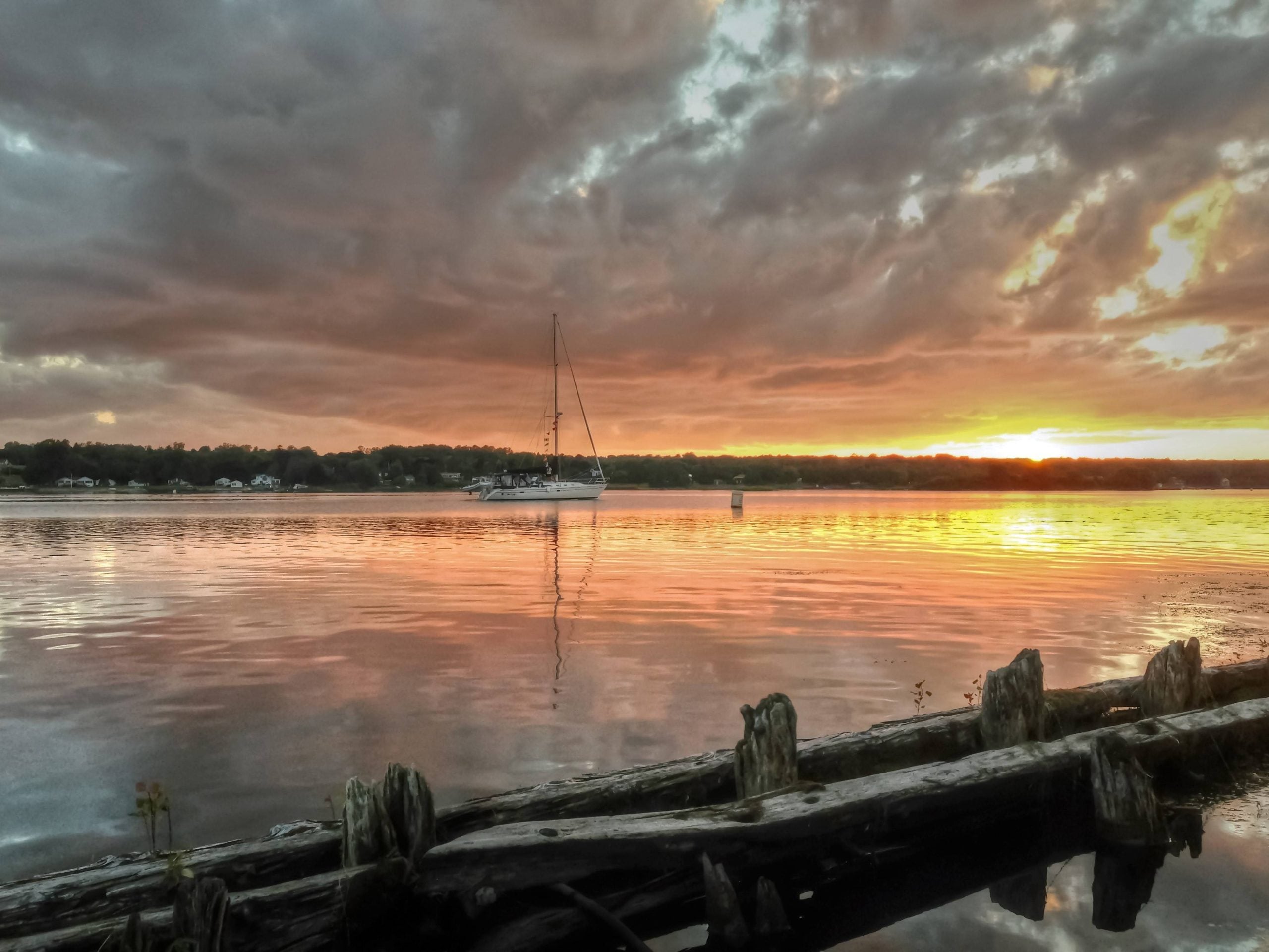 Sister Bay Stroll the waterfront at sunset