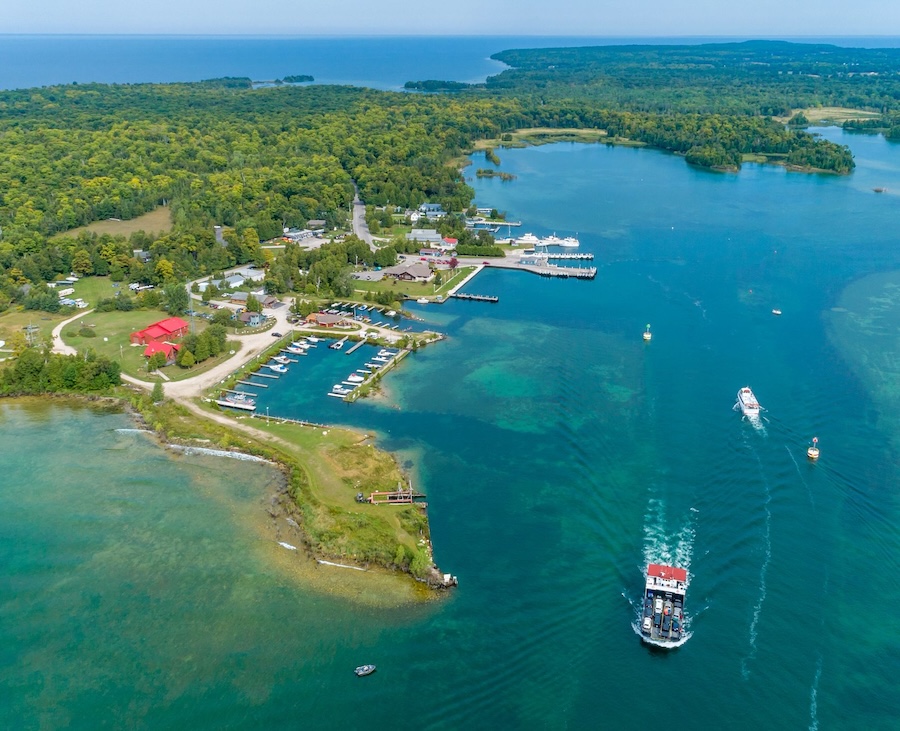 Washington Island shoreline