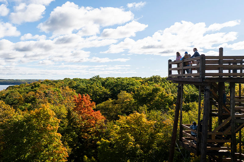 Views from Above Potawatomi State Park Observation Tower